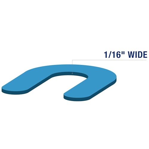 QEP 1/16" Horseshoe Shim Tile Spacers for Marble, Granite and Stone Floor and Wall Installations (200 Pack) - style: 1/16-Inch 200-Pack