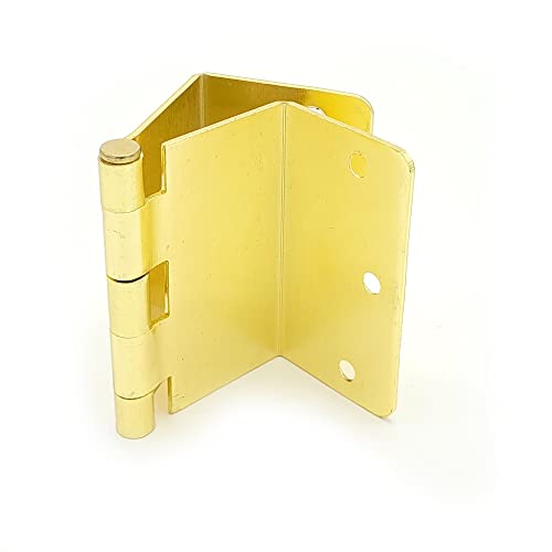 3.5 Inch Swing Clear Offset Door Hinge (1/4" Radius, Polished Brass) - color: Polished Brass, size: 1/4" Radius
