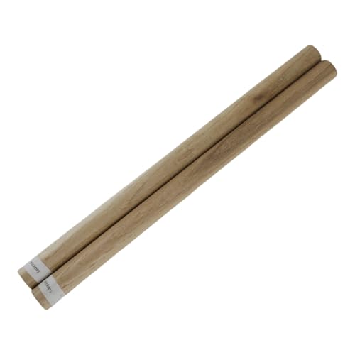 Hickory Wooden Dowel Rods - 3/4 x 12 Inch (Pack of 2) - Kiln-Dried Unfinished Natural Hardwood Dowels for Crafts and Woodworking