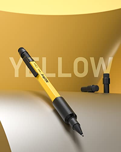Nicpro MP2000 1.3mm Metal Mechanical Pencil Set with Case (Yellow) - style: 1 Pack (Yellow)
