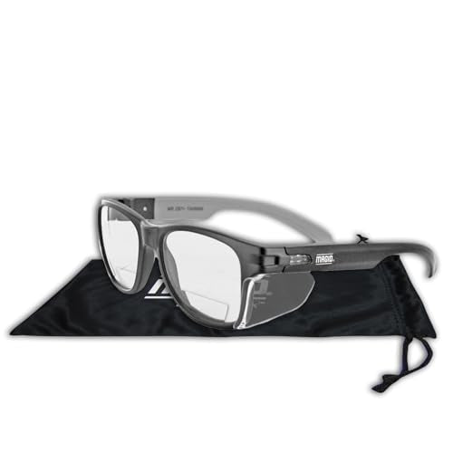 MAGID Gemstone Y50 Performance Anti-Fog Safety Glasses with Side Shields - color: Clear Lens | 1.5 Bifocal, size: 1 Pair