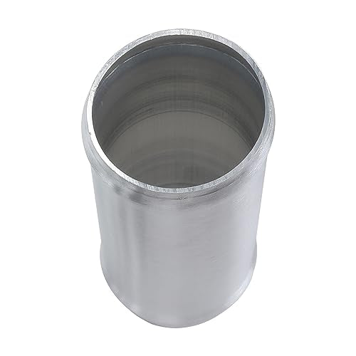 AC PERFORMANCE 2.25" (57mm) OD Aluminum Alloy Hose Joiner Silicone Pipe Connector Bead, 4" Length with 304 SS Clamps, Pack of 2 - size: 2.25" (57mm) - 2PCS