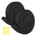 2Packs Air Conditioner Foam Tape with Adhesive, 1''X2''X 6.5 Ft Window Weather Stripping, High Resilience Ac Window Seal Kit Foam Insulation for Winter Summer (6.5ft X 2 Rolls, Black) - color: 2 PCS, size: 1''X2'' Black