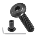 METALLIXITY Flat Head Hex Socket Cap Screws M4-0.7x16mm 40Pcs Connector - color: Black, size: M4-0.7x16mm