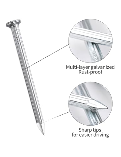 Concrete Nails Masonry Nails for Hanging Pictures Assortment Kit - size: Assorted Sizes (3/4 to 2 Inch)
