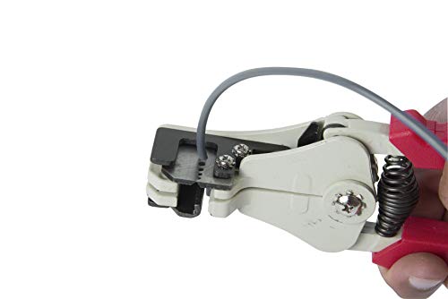 Gardner Bender SE-92 Strip-Easy Automatic Wire Stripper, 22-8 AWG, Solid or Stranded Wire, Easy Squeeze, Strips Wire Clean Up To Full ⅞ inches, No Slip Handles, No Nick, Automatic Open Jaws , Red