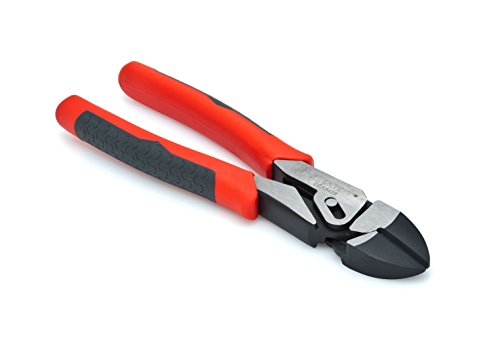 Crescent 8" Diagonal Compound Action Dual Material Cutting Plier - CCA5428 , Red | Compound Action Cutting Pliers, Hand Tool for Home Improvement and Repair - size: 8-Inch, style: Diagonal Plier