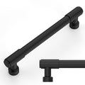 Amerdeco 10 Pack Matte Black Cabinet Pulls 5 Inch(128mm) Hole Center Drawer Pulls Cabinet Hardware Kitchen Cabinet Handles for Bathroom ZH0075 - color: Matte Black, size: 5"/128MM Hole Center