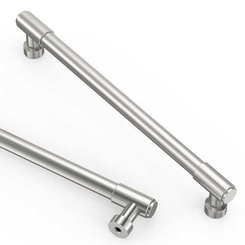 Asidrama Brushed Satin Nickel Kitchen Cabinet Pulls,7.5 Inch,10 Pack - color: Brushed Satin Nickel, size: 7.5" Hole Center