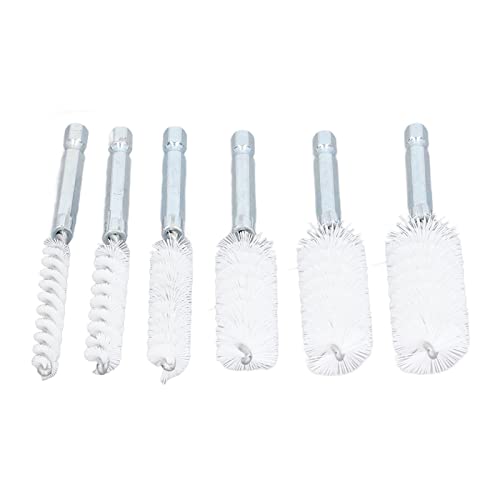 6Pcs Nylon Bore Brush Set, Drill Brush Attachments for Cleaning