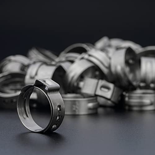 iCrimp 3/4 Inch Stainless Steel PEX Cinch Clamp Rings - size: 50pcs 3/4-Inch