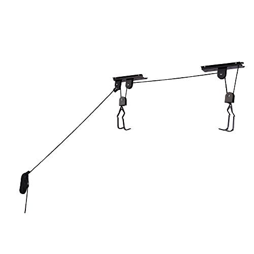 RAD Sportz Bicycle Hoist Quality Garage Storage Bike Lift with 100 lb Capacity Even Works as Ladder Lift Premium Quality - size: 1-Pack