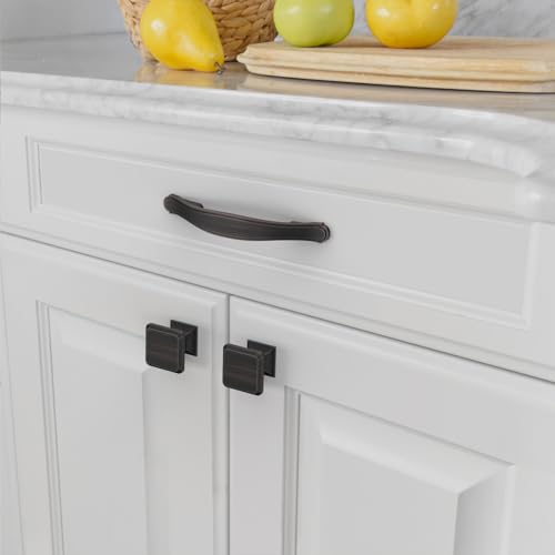 Amerdeco 10 Pack Oil Rubbed Bronze Cabinet Pulls 3 Inch(76mm) Hole Center Drawer Pulls Cabinet Hardware Kitchen Cabinet Handles for Bathroom Dresser Pulls ZH0068 - color: Oil Rubbed Bronze, size: 3"/76MM Hole Center