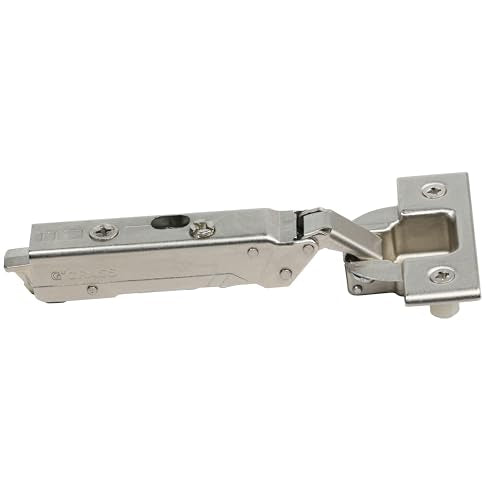 2 Pack Grass Tiomos Soft Close 110 Degree Press-in Dowel Cabinet Door Hinge, 42mm Screw Hole Distance, 35mm Cup, Overlay Mount, Nickel Finish – for Kitchen and Bathroom Cabinets - GF028138342228