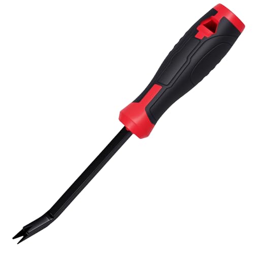Staple Remover Tool, Upholstery Staple Puller Remover for Carpet, Wood Floor and Furniture, Stapler Remover with Angled Rod and Comfortable Grip