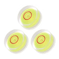 3pcs Small Circular Bubble Spirit Levels - [15mm Diameter 6mm Thickness] Mini Round RV Level Leveling Tools for Travel Trailer Turntable Camera, Yellow - color: Yellow, size: 15mm x 6mm