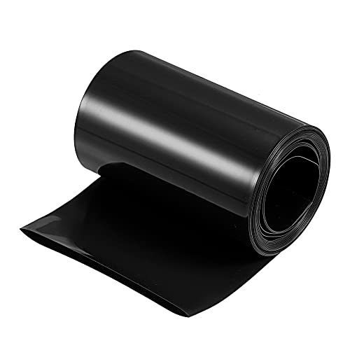 MECCANIXITY Battery Wrap PVC Heat Shrink Tubing 48mm Dia 75mm Flat 10 Feet(3meters) Black Good Insulation for Battery Pack - color: Black, size: 48mmx75mmx3m