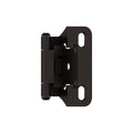 Amerock 1 Pair 1/4" Overlay Oil-Rubbed Bronze Partial Wrap Cabinet Hinge - color: Oil Rubbed Bronze, size: 1/4 Inch (6 mm) Overlay