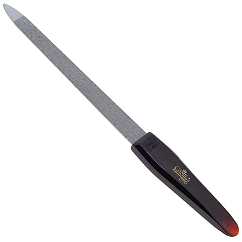 CS17 Sapphire Metal Nail File for Natural Nails Fingernail and Toenail Care, 5" Double Sided Coarse and Fine for Manicure and Pedicure - size: 5 Inch (Pack of 1)