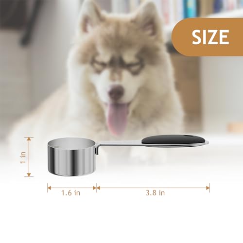1PCS 1/8CUP(30ml) Dog Cat Food Scoop, Measuring Cup with Inner Scale - size: 1/8 cup