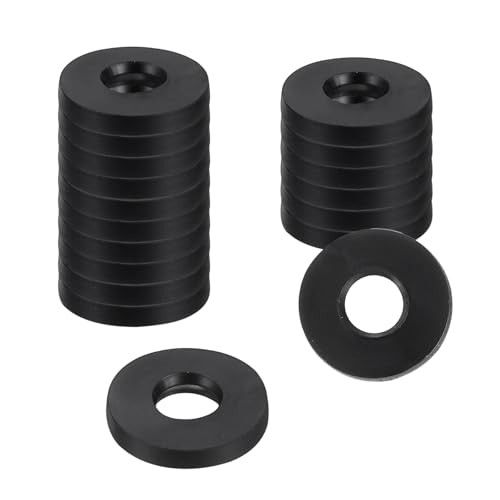 uxcell 18Pcs Rubber Washers, 3/8 OD x 3/16 ID x 0.05" Thickness Flat Washers for Bolts Spacers, Shower Head, Plumbing, Hose Connecting - size: 3/8 OD x 3/16 ID x 0.05"