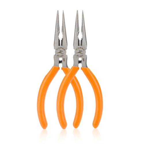 Rongon 5in Small Needle Nose Pliers,Long Nose Plier, Jewelry Plier Tool - size: 2Pcs