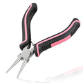 5-Inch Round Nose Pliers for Jewelry Making Wire Looping Plier Smooth Jaws Wire Bending Pliers Jewelry Making Tool Precision DIY Hand Tool for Wire Looping Wrapping, Pink Tool for Women - style: Round Nose Pliers