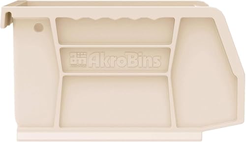 Akro-Mils 30210 AkroBins Plastic Storage Bins, 5"x4"x3", Stone, 24-Pack - color: Stone