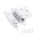 Ravinte White Cabinet Hinges, 1/2 Inch Overlay, 60 Pack (30 Pairs) - color: White