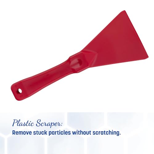 SPARTA 3" Plastic Handheld Scraper, Polypropylene, Red - color: Red