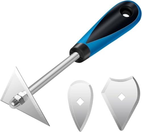 DEKEones 8-Inch Paint Shave Hook Scraper, Stainless Steel Paint Shaver with Replacement Blades (Triangle + Combination + Heart), Painting Scrapers & Paint Remover Tool for Home Improvement