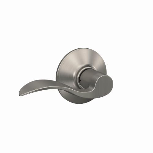 SCHLAGE Accent Hall/Closet Passage Door Handle, Reversible, Satin Nickel