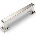 Amerdeco 10 Pack Brushed Satin Nickel Cabinet Pulls 3-3/4 Inch(96MM) Hole Centers Kitchen Cabinet Handles Cabinet Hardware Kitchen Handles for Cabinets Cupboard Handles Drawer Pulls ZH0019 - color: Brushed Satin Nickel, size: 3.75" Hole Center