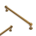 10 Pack 6 Inch Hole Center Antique Brass Cabinet pulls 100% Solid Heavy Duty Dresser Pulls Cabinet Drawer Pulls for Kitchen Cupboard Hardware - color: Antique Brass, size: 6 inch hole center