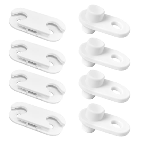 Shoe Cabinet Hinge and Stopper Replacement Part #110364 and #116713 - size: 110364 and 116713 (4 Pack)