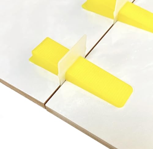 Tile Leveling System Tiles Leveler Spacers - Lippage free tile and stone installation for PRO and DIY - 2000-Piece Leveling Spacer Clips (1/16 Inch) - size: 1/16"