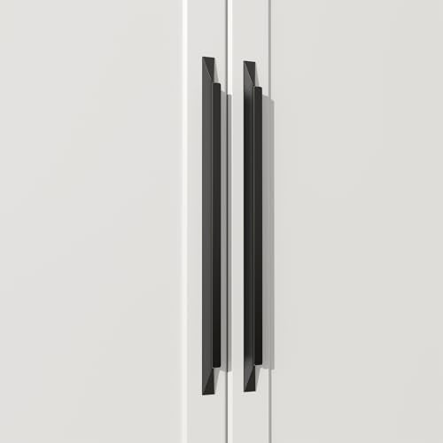 Goldenwarm 10 Pack Black Cabinet Handles, 7-1/2" Hole Center Finger Pulls - color: Black, size: 7-1/2in Hole Centers