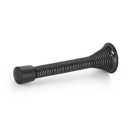Ravinte Door Stoppers, 12 Pack Black Spring Door Stops with Rubber Bumper - color: Black