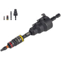 Klein Tools 85091HD Flip Socket Conduit Reamer, 3-in-1 Impact-Rated Tool for 1/2-Inch, 3/4-Inch, 1-Inch Conduit, Magnetic Bit Holder - style: Flip Socket Reamer