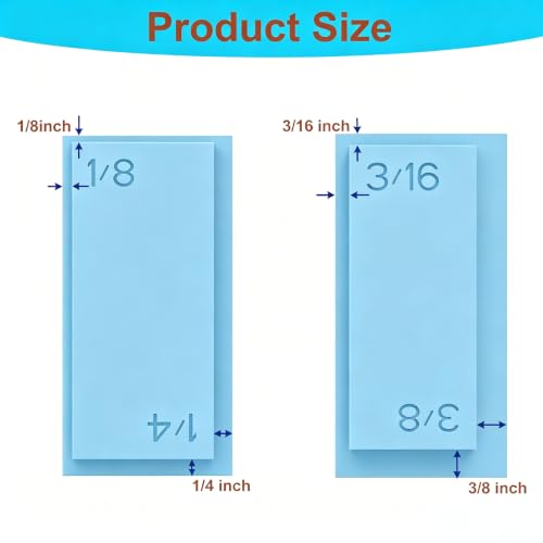 4-in-1 Trim Reveal Tool - 1/8", 3/16", 1/4", 3/8" Carpentry Tools for Marking Gauge Door Carpentry & Woodworking Accessories for Accurate Jamb Marking(LightBlue) - size: 4in1 LightBlue