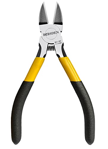 BOOSDEN Wire Cutter 5 inch Cutting Pliers Diagonal Cutter Snipper - size: 5"- 1 Pack
