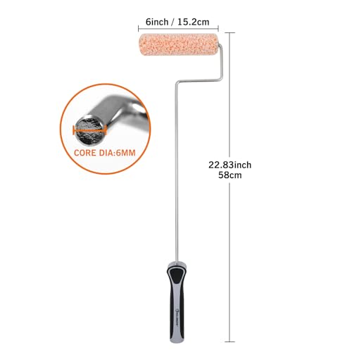 ROLLINGDOG 6 inch Long Paint Roller - color: 6 inch paint roller