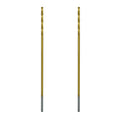 Greycore Tools 1/8 Inch x 6 Inch Cobalt Aircraft Extension Bit – 2 Pack M35 Cobalt Drill Bit, Industrial Titanium Coating – Drill Bits for Steel, Hard Metal, Cast Iron, Wood, Plastic (1/8" x 6") - size: 1/8" x 6", style: 6" Length