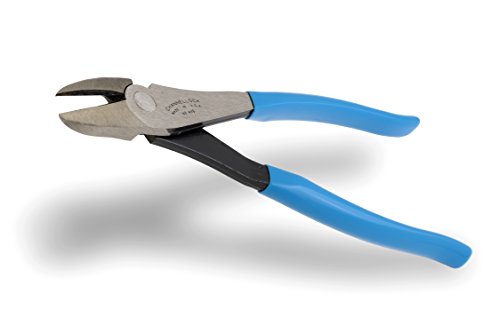 Channellock 449 Diagonal Cutting Plier, 9.54 in OAL, Blue Handle, Pistol-Grip Handle, 1.12 in W Jaw, 1.02 in L Jaw - size: 9-Inch Diagonal