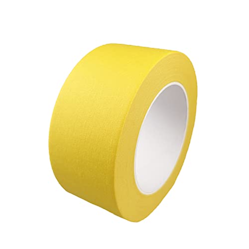 2 Inch Yellow Wide Masking Tape, 2 Inch X 55 Yard - color: Yellow, size: 2 Inch X 55 Yard