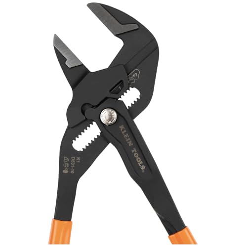 Klein Tools D53103KIT Adjustable Pliers Wrench Set, Compact High-Leverage Parallel Smooth Jaw Pliers, 7-Inch, 10-Inch and 12-Inch, 3-Piece
