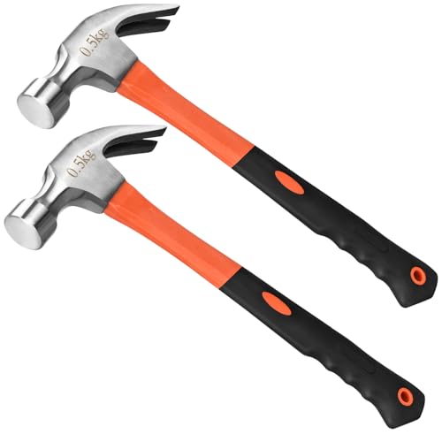 2pcs 16oz Claw Hammer, Straight Rip Claw Hammer - size: 2pcs 16oz