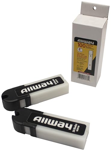 ALLWAY WSB100 Replacement Scraper Blade, 4", 100 Pack - style: Replacement Scraper Blades (100 Pack)