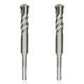 2-Piece 3/4" SDS Plus Drill Bits Rotary Hammer Drill Bit Set, Carbide Tipped for Drilling Concrete Cement Porcelain Tiles Ceramic Pots Stone Brick, Diameter 20mm, 160mm Long, SDS Plus Shank. - size: 2 Pcs 3/4", style: 6"
