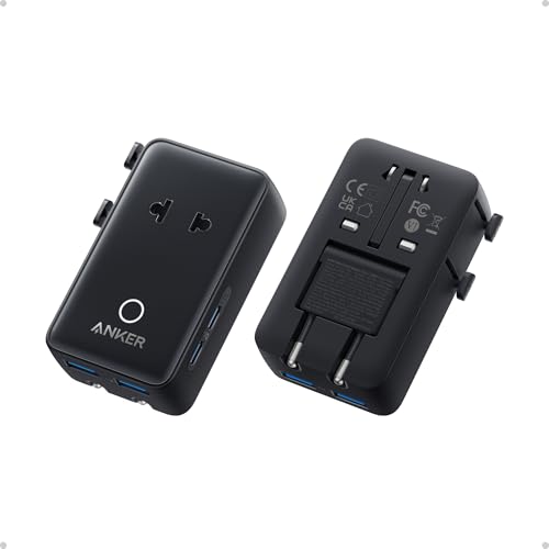 Anker Nano Travel Adapter, 2 USB C Universal Charger, 20W, 1× 2-Pin AC - color: Black